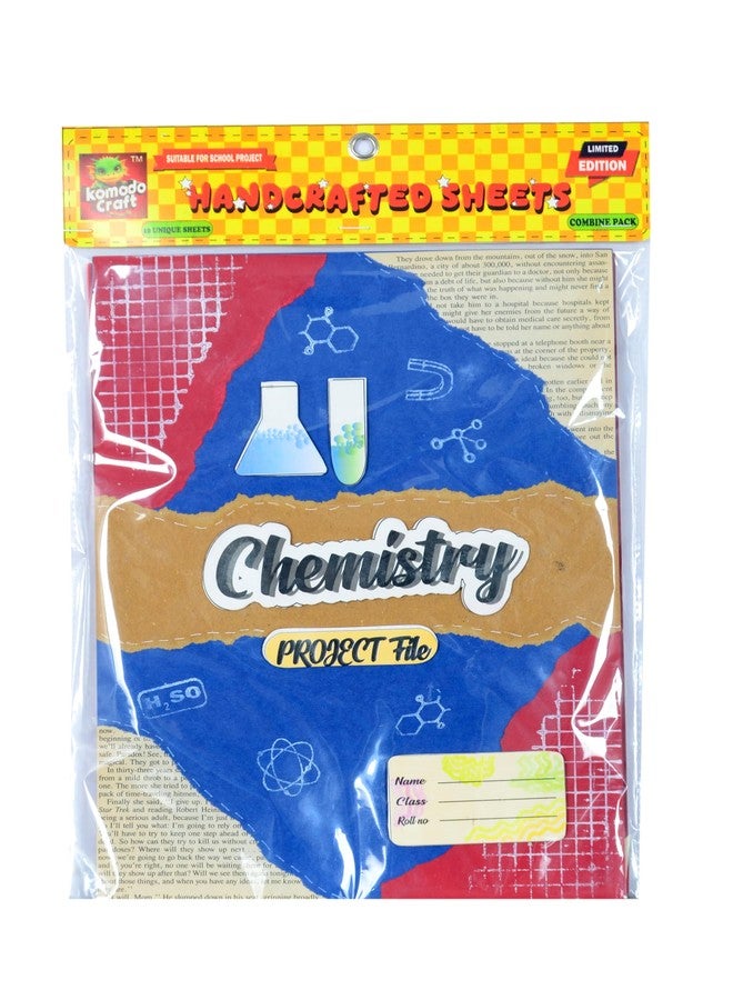 KOMODO CRAFT KOMODO Handcrafted Project Sheets/Chemistry / A4 Size Sheets / 180 GSM/Pack For 10 Sheets/Ideal For School Project, Stationery/Students - Image 1
